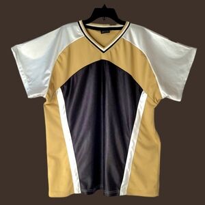 Panel Constructed Gold & Black Jersey